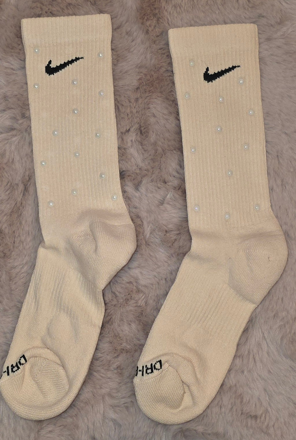 Nike plus bedazzled socks