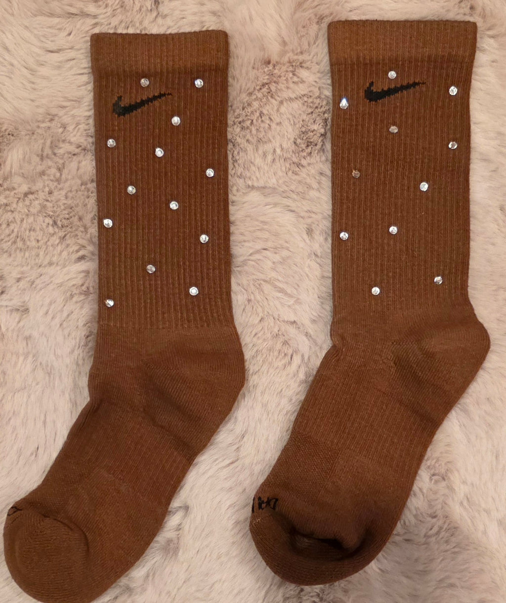 Nike plus bedazzled socks