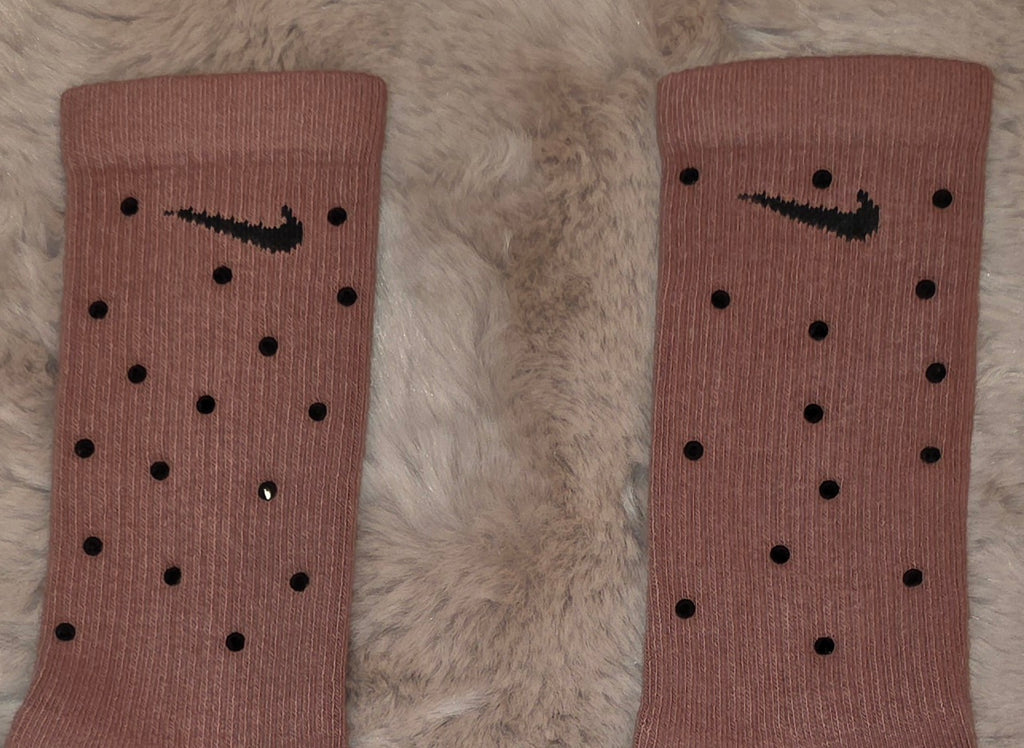 Nike plus bedazzled socks