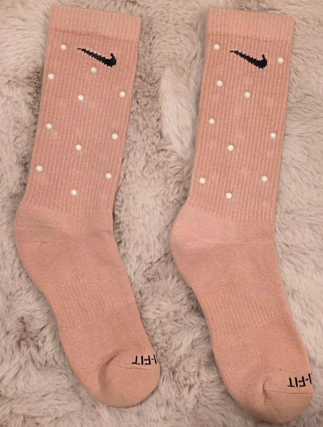 Nike plus bedazzled socks