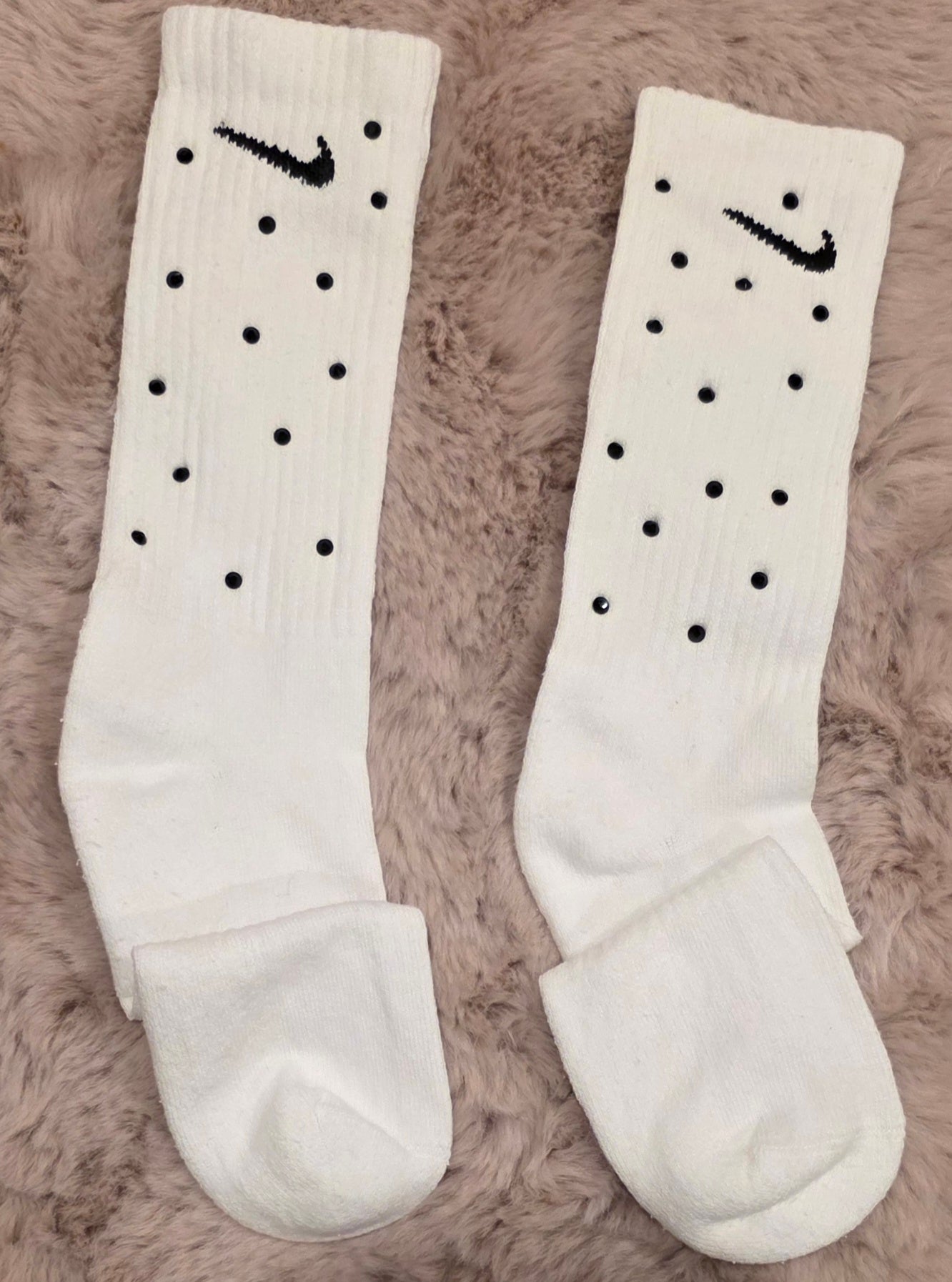 Nike plus bedazzled socks